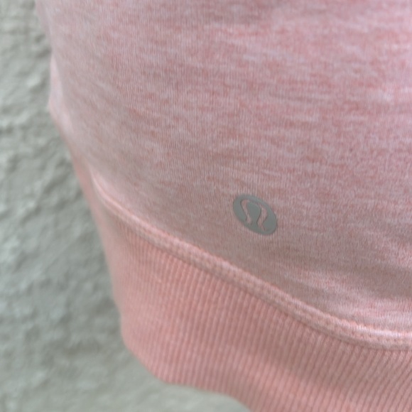 Lululemon Stress Less Funnel Cowl Neck Peach Hoodie Pullover Women's Size 6 - Picture 8 of 9